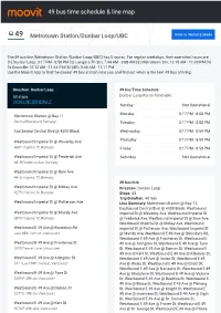 49 Bus Time Schedule & Line Route