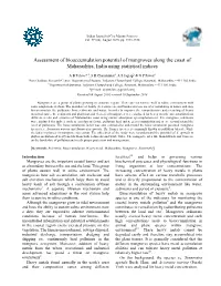 Assessment of Bioaccumulation Potential of Mangroves Along the Coast of Maharashtra, India Using Statistical Indices