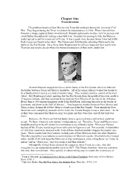 Chapter One Texan Invasions