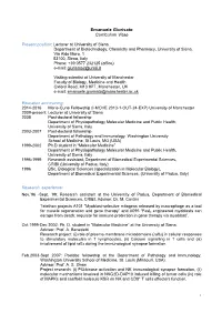 Emanuele Giurisato Curriculum Vitae