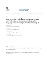 Employing the Model Based Systems Engineering Methodologies To
