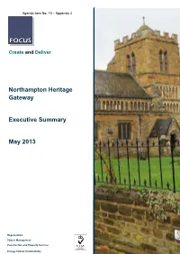 Northampton Heritage Gateway Executive Summary May 2013