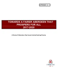 Towards a Fairer Aberdeen That Prospers for All 2017-2020