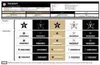 Vanderbilt-Artsheet.Pdf