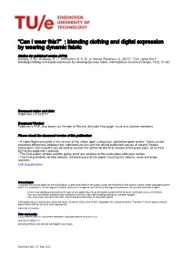 Blending Clothing and Digital Expression by Wearing Dynamic Fabric