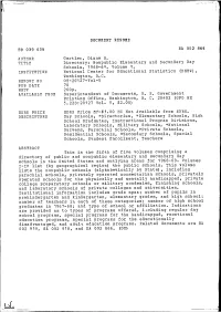 Directory: Nonpublic Elementary and Secondary Day Schools, 1968-69