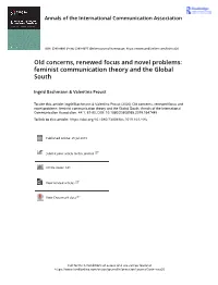 Old Concerns, Renewed Focus and Novel Problems: Feminist Communication Theory and the Global South