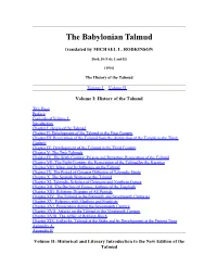 The Babylonian Talmud