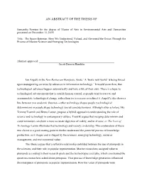The Space Between: How We Understood, Valued, and Governed the Ocean Through the Process of Marine Science and Emerging Technologies