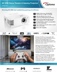 UHD30 Datasheet.Indd