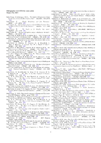 Bibliography from ADS File: Vitense.Bib August 16, 2021 1