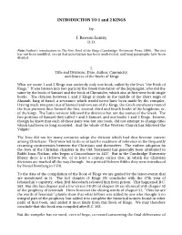 INTRODUCTION to 1 and 2 KINGS