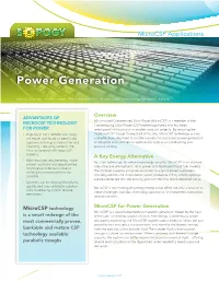 Power Generation