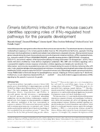 Regulated Host Pathways for the Parasite Development
