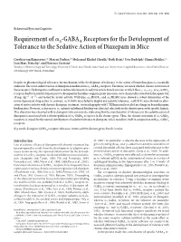 Requirement Ofα5-GABAA Receptors for the Development of Tolerance To