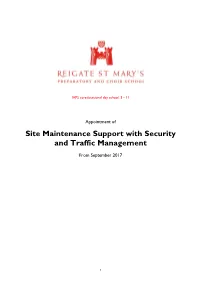 Site Maintenance Support with Security and Traffic Management