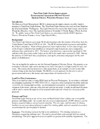 Turn Point Light Station Improvements Environmental Assessment OR134-07-EA-013 Spokane District, Wenatchee Resource Area