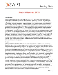 2018 Swift Briefing Note