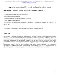 Approaches to Maximize Sgrna-Barcode Coupling in Perturb-Seq Screens