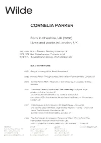 Cornelia Parker