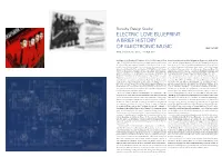 Electric Love Blueprint: a Brief History of Electronic Kunstmuseen Der Welt Auf