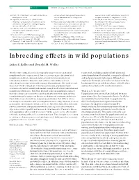 Inbreeding Effects in Wild Populations