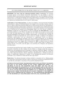 Information Memorandum for Mercatus' Multi-Currency Medium