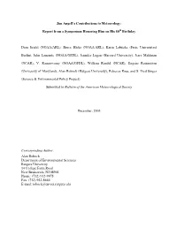 Jim Angell's Contributions to Meteorology