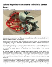 Johns Hopkins, Building a Better Heart