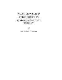 Nilpotence and Periodicity in Stable Homotopy Theory