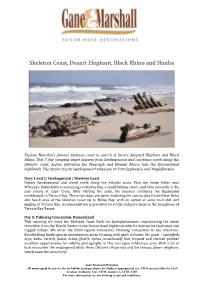 Skeleton Coast Namibia Safari