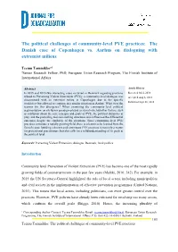 The Political Challenges of Community-Level PVE Practices: the Danish Case of Copenhagen Vs