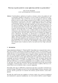 What Type of Geoid Is Needed for Oceanic Applications and What Can Geodesy Deliver?