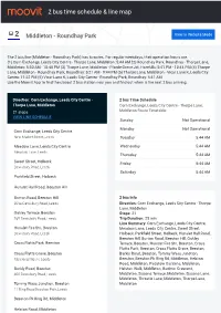 2 Bus Time Schedule & Line Route