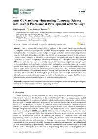 Ants Go Marching—Integrating Computer Science Into Teacher Professional Development with Netlogo