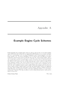 Appendix a Example Engine Cycle Schemes