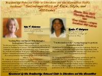 Lectures: “Sociolinguistics of Race, Style, and Attitudes”!
