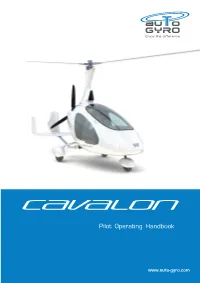 Pilot Operating Handbook Pilot Operating Handbook for Gyroplane Cavalon