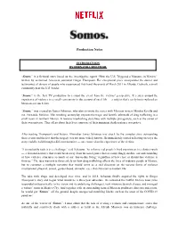 Production Notes