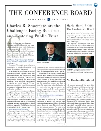 The Confernce Board Newsletter Fall 2002