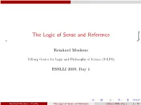 The Logic of Sense and Reference