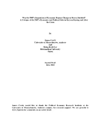 Was the IMF's Imposition of Economic Regime Change in Korea Justified