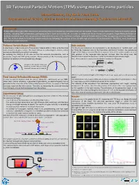 3D Tethered Particle Motion (TPM) Using Metallic Nano Particles