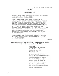 AFFIDAVIT of SUZAN MITCHELL-SCOTT AFFIRMED JUNE 26, 2020 (Regarding Application Returnable June 29, 2020)