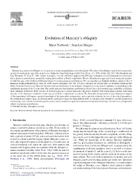 Evolution of Mercury's Obliquity