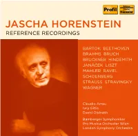 Jascha Horenstein Reference Recordings