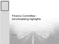 Benchmarking Highlights