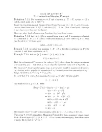 Contraction Mapping Principle