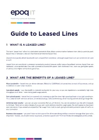 Guide to Leased Lines