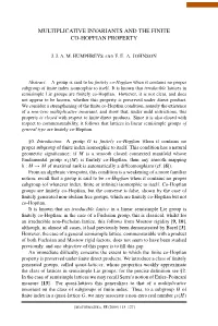 Multiplicative Invariants and the Finite Co-Hopfian Property
